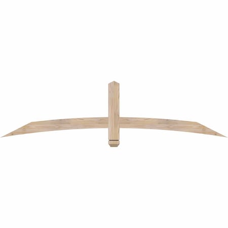 Ekena Millwork Bellingham Smooth Timber Gable Bracket, Douglas Fir, 72"W x 18"H x 1 1/2"D x 3 1/2"F, 6/12 Pitch GBW072X18X0204BEL00SDF